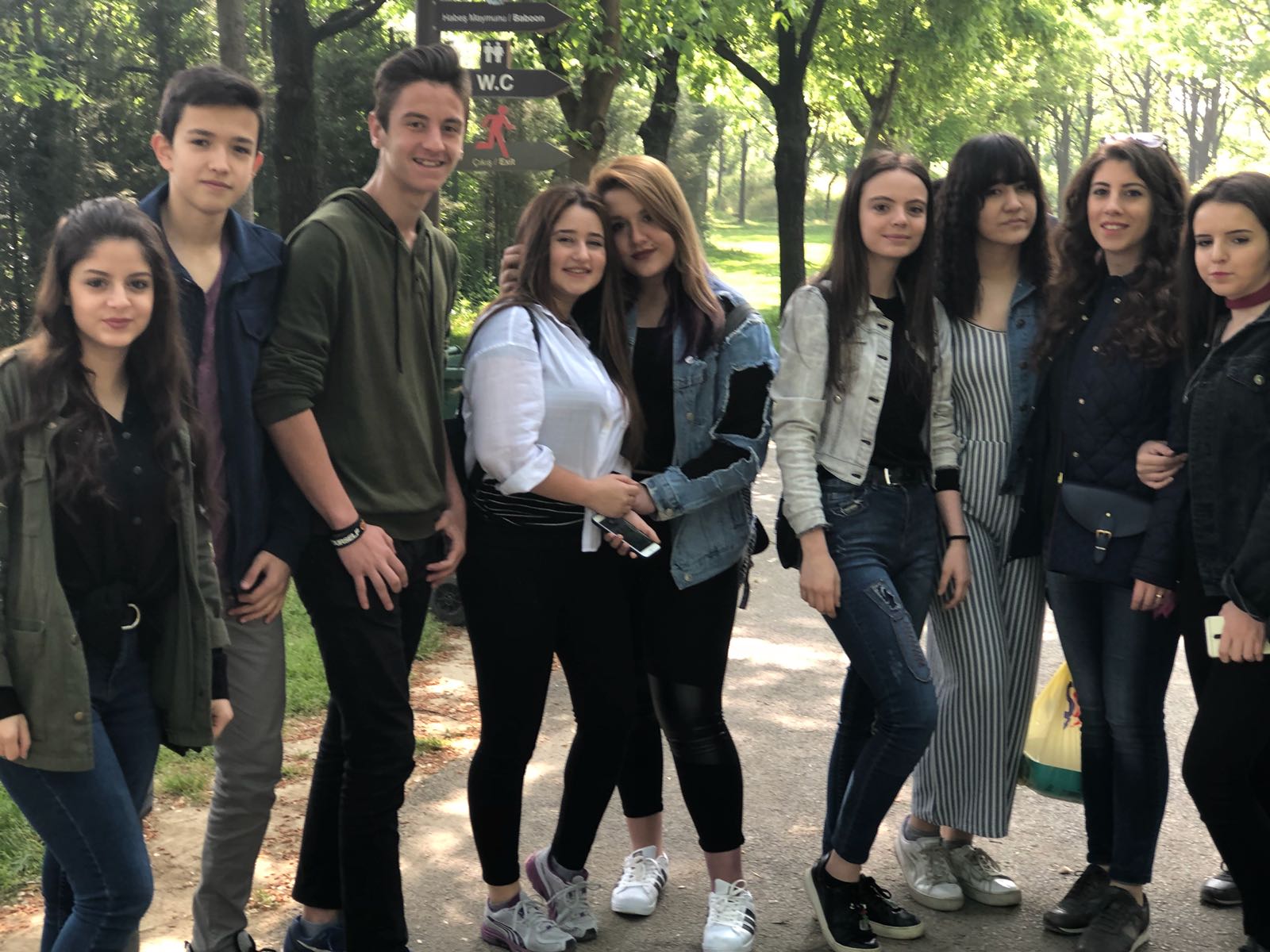 baf okulları anadolu lisesi botanik parkta